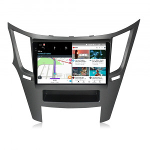 Navigatie dedicata cu Android Subaru Outback / Legacy 2009 - 2014, 4GB RAM, Radio GPS Dual Zone, Display 2K QLED 9.5" Touchscreen, Internet Wi-Fi si slot SIM 4G, Bluetooth, MirrorLink, USB, Waze 109312