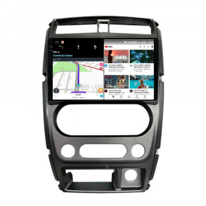Navigatie dedicata cu Android Suzuki Jimny 2005 - 2018, 12GB RAM, Radio GPS Dual Zone, Display 2K QLED 9.5" Touchscreen, Internet Wi-Fi si slot SIM 4G, Bluetooth, MirrorLink, USB, Waze 99582