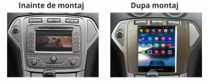 Navigatie dedicata cu Android tip tesla Ford Mondeo IV 2007 - 2011, gri, 1GB 88072