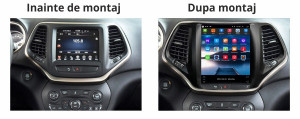 Navigatie dedicata cu Android tip tesla Jeep Cherokee V 2014 - 2019, 4GB 57522