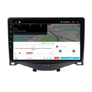 Navigatie dedicata cu Android Toyota Aygo 2014 - 2022, 4GB RAM, Radio GPS Dual Zone, Display HD IPS 9" Touchscreen, Internet Wi-Fi, Bluetooth, MirrorLink, USB - Img 8