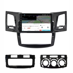 Navigatie dedicata cu Android Toyota Hilux VII 2004 - 2015, 4GB RAM, Radio GPS Dual Zone, Display HD QLED 9" Touchscreen, Internet Wi-Fi si slot SIM 4G, Bluetooth, MirrorLink, USB 100266942