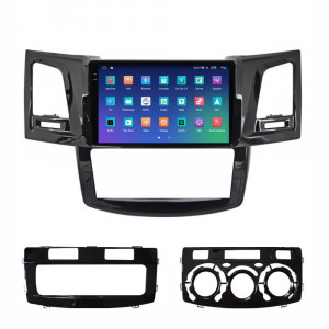 Navigatie dedicata cu Android Toyota Hilux VII 2004 - 2015, 4GB RAM, Radio GPS Dual Zone, Display 2K QLED 9.5" Touchscreen, Internet Wi-Fi si slot SIM 4G, Bluetooth, MirrorLink, USB, Waze 108732