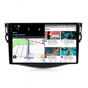 Navigatie dedicata cu Android Toyota Rav4 III 2005 - 2013, 12GB RAM, Radio GPS Dual Zone, Display 2K QLED 9.5" Touchscreen, Internet Wi-Fi si slot SIM 4G, Bluetooth, MirrorLink, USB, Waze 99492