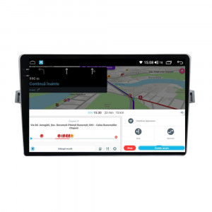 Navigatie dedicata cu Android Toyota Verso 2009 - 2018, 8GB RAM, Radio GPS Dual Zone, Display 2K QLED 9.5" Touchscreen, Internet Wi-Fi si slot SIM 4G, Bluetooth, MirrorLink, USB, Waze 112702