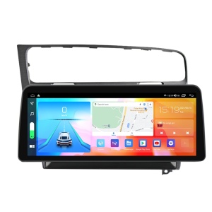 Navigatie dedicata cu Android VW Golf VII 2012 - 2019, argintiu, 4GB RAM, Radio GPS Dual Zone, Display QLED 12.3" Touchscreen, Internet Wi-Fi si slot SIM 4G, Bluetooth, MirrorLink, USB 100297902