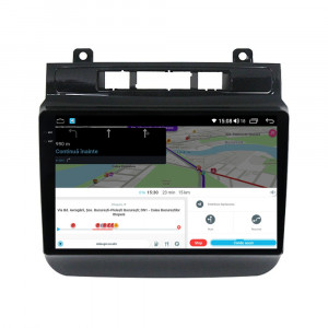 Navigatie dedicata cu Android VW Touareg 7P 2010 - 2018, 4GB RAM, Radio GPS Dual Zone, Display 2K QLED 9.5" Touchscreen, Internet Wi-Fi si slot SIM 4G, Bluetooth, MirrorLink, USB, Waze 111932