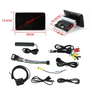Navigatie 1DIN cu Android Mercedes Citan 2012 - 2021, 4GB RAM, Radio GPS Dual Zone, Display HD IPS 10" reglabil 360 grade, Internet Wi-Fi si slot SIM 4G, Bluetooth, MirrorLink, USB 100126983