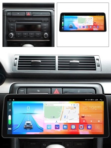 Navigatie dedicata cu Android Audi A4 (B6, B7) 2000 - 2008, 4GB RAM, Radio GPS Dual Zone, Display QLED 12.3" Touchscreen, Internet Wi-Fi si slot SIM 4G, Bluetooth, MirrorLink, USB 100298343