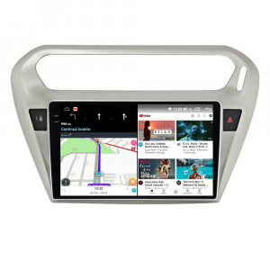Navigatie dedicata cu Android Citroen C-Elysee 2012 - 2021, 12GB RAM, Radio GPS Dual Zone, Display 2K QLED 9.5" Touchscreen, Internet Wi-Fi si slot SIM 4G, Bluetooth, MirrorLink, USB, Waze 99443