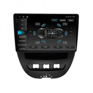 Navigatie dedicata cu Android Citroen C1 I 2005 - 2014, 12GB RAM, Radio GPS Dual Zone, Display 2K QLED 10.36" Touchscreen, Internet Wi-Fi si slot SIM 4G, Bluetooth, MirrorLink, USB, Waze 97883