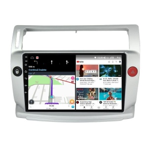 Navigatie dedicata cu Android Citroen C4 I 2004 - 2009, 2GB RAM, Radio GPS Dual Zone, Display HD QLED 9" Touchscreen, Internet Wi-Fi si slot SIM 4G, Bluetooth, MirrorLink, USB 100270143