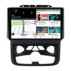 Navigatie dedicata cu Android Dodge RAM 2013 - 2018, clima automata, 12GB RAM, Radio GPS Dual Zone, Display 2K QLED 9.5" Touchscreen, Internet Wi-Fi si slot SIM 4G, Bluetooth, MirrorLink, USB 100007403