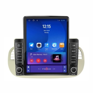 Navigatie dedicata cu Android Fiat 500 2007 - 2015, gri, 2GB RAM, Radio GPS Dual Zone, Touchscreen IPS 9.7" HD tip Tesla, Internet Wi-Fi, Bluetooth, MirrorLink, USB 100490133