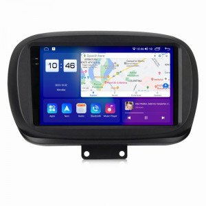Navigatie dedicata cu Android Fiat 500X dupa 2014, 4GB RAM, Radio GPS Dual Zone, Display 2K QLED 9.5" Touchscreen, Internet Wi-Fi si slot SIM 4G, Bluetooth, MirrorLink, USB, Waze 104703