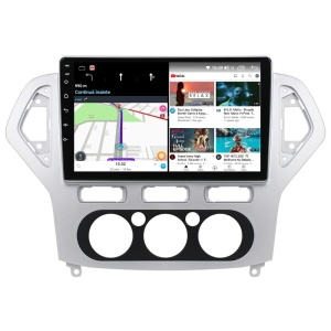 Navigatie dedicata cu Android Ford Mondeo IV 2007 - 2011, clima manuala, 2GB RAM, Radio GPS Dual Zone, Display HD QLED 10" Touchscreen, Internet Wi-Fi si slot SIM 4G, Bluetooth, MirrorLink, USB 100270683