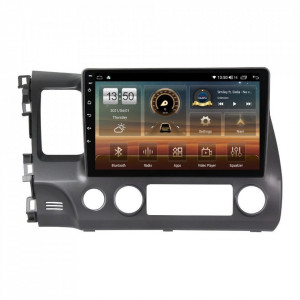 Navigatie dedicata cu Android Honda Civic VIII Sedan 2006 - 2011, 6GB RAM, Radio GPS Dual Zone, Display HD QLED 10" Touchscreen, Internet Wi-Fi si slot SIM 4G, Bluetooth, MirrorLink, USB