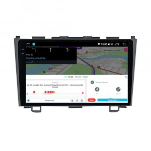 Navigatie dedicata cu Android Honda CR-V III 2006 - 2012, 8GB RAM, Radio GPS Dual Zone, Display 2K QLED 9.5" Touchscreen, Internet Wi-Fi si slot SIM 4G, Bluetooth, MirrorLink, USB, Waze 112383