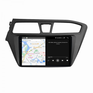 Navigatie dedicata cu Android Hyundai i20 2014 - 2018, 8GB RAM, Radio GPS Dual Zone, Display 2K QLED 9.5" Touchscreen, Internet Wi-Fi si slot SIM 4G, Bluetooth, MirrorLink, USB, Waze 106293