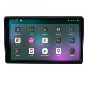 Navigatie dedicata cu Android Hyundai i40 2012 - 2020, 12GB RAM, Radio GPS Dual Zone, Display 2K QLED 9.5" Touchscreen, Internet Wi-Fi si slot SIM 4G, Bluetooth, MirrorLink, USB, Waze 96123