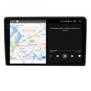Navigatie dedicata cu Android Hyundai i40 2012 - 2020, 4GB RAM, Radio GPS Dual Zone, Display 2K QLED 9.5" Touchscreen, Internet Wi-Fi si slot SIM 4G, Bluetooth, MirrorLink, USB, Waze 104493