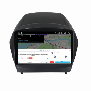 Navigatie dedicata cu Android Hyundai ix35 2009 - 2015, 4GB RAM, Radio GPS Dual Zone, Display 2K QLED 9.5" Touchscreen, Internet Wi-Fi si slot SIM 4G, Bluetooth, MirrorLink, USB, Waze 111813