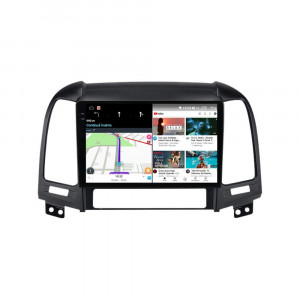 Navigatie dedicata cu Android Hyundai Santa Fe II 2006 - 2012, 12GB RAM, Radio GPS Dual Zone, Display 2K QLED 9.5" Touchscreen, Internet Wi-Fi si slot SIM 4G, Bluetooth, MirrorLink, USB, Waze 99383