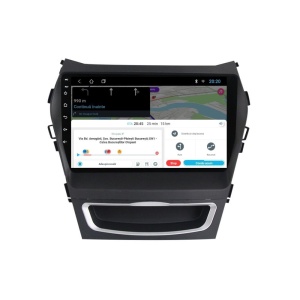 Navigatie dedicata cu Android Hyundai Santa Fe III / Grand Santa Fe 2012 - 2018, 1GB RAM, Radio GPS Dual Zone, Display HD IPS 9" Touchscreen, Internet Wi-Fi, Bluetooth, MirrorLink, USB 100508973