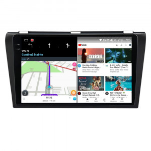 Navigatie dedicata cu Android Mazda 3 2003 - 2009, 8GB RAM, Radio GPS Dual Zone, Display 2K QLED 9.5" Touchscreen, Internet Wi-Fi si slot SIM 4G, Bluetooth, MirrorLink, USB, Waze 110193