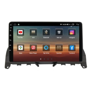 Navigatie dedicata cu Android Mercedes C-Class W204 2007 - 2011, 4GB RAM, Radio GPS Dual Zone, Display HD QLED 9" Touchscreen, Internet Wi-Fi si slot SIM 4G, Bluetooth, MirrorLink, USB 100250793