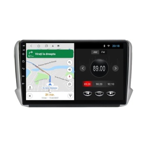 Navigatie dedicata cu Android Peugeot 2008 I 2013 - 2019, 1GB RAM, Radio GPS Dual Zone, Display HD IPS 10" Touchscreen, Internet Wi-Fi, Bluetooth, MirrorLink, USB 100528053