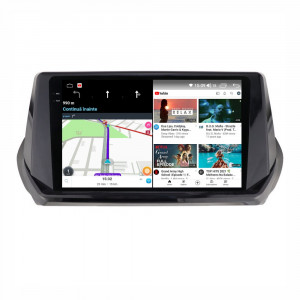 Navigatie dedicata cu Android Peugeot 2008 II dupa 2019, 8GB RAM, Radio GPS Dual Zone, Display 2K QLED 9.5" Touchscreen, Internet Wi-Fi si slot SIM 4G, Bluetooth, MirrorLink, USB, Waze 111543