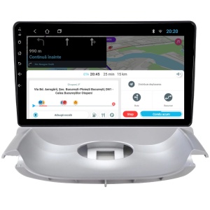Navigatie dedicata cu Android Peugeot 206 1998 - 2009, 4GB RAM, Radio GPS Dual Zone, Display HD QLED 9'' Touchscreen, Internet Wi-Fi si slot SIM 4G, Bluetooth, MirrorLink, USB 100292223