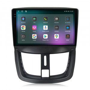 Navigatie dedicata cu Android Peugeot 206+ 2009 - 2014, 12GB RAM, Radio GPS Dual Zone, Display 2K QLED 9.5" Touchscreen, Internet Wi-Fi si slot SIM 4G, Bluetooth, MirrorLink, USB, Waze 95963