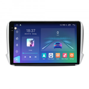 Navigatie dedicata cu Android Peugeot 208 I 2012 - 2019, 4GB RAM, Radio GPS Dual Zone, Display 2K QLED 10.36" Touchscreen, Internet Wi-Fi si slot SIM 4G, Bluetooth, MirrorLink, USB