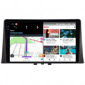 Navigatie dedicata cu Android Peugeot Partner dupa 2018, 12GB RAM, Radio GPS Dual Zone, Display 2K QLED 10.36" Touchscreen, Internet Wi-Fi si slot SIM 4G, Bluetooth, MirrorLink, USB, Waze 99783