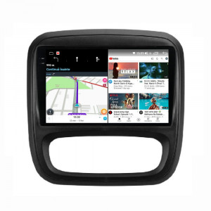 Navigatie dedicata cu Android Renault Trafic III 2014 - 2019, 12GB RAM, Radio GPS Dual Zone, Display 2K QLED 9.5" Touchscreen, Internet Wi-Fi si slot SIM 4G, Bluetooth, MirrorLink, USB, Waze 99673