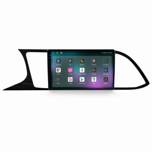 Navigatie dedicata cu Android Seat Leon 5F 2013 - 2020, 12GB RAM, Radio GPS Dual Zone, Display 2K QLED 9.5" Touchscreen, Internet Wi-Fi si slot SIM 4G, Bluetooth, MirrorLink, USB, Waze 96113