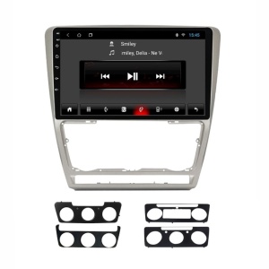 Navigatie dedicata cu Android Skoda Octavia II 2004 - 2013, gri, 1GB RAM, Radio GPS Dual Zone, Display HD IPS 10" Touchscreen, Internet Wi-Fi, Bluetooth, MirrorLink, USB 100480113