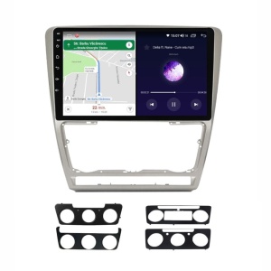 Navigatie dedicata cu Android Skoda Octavia II 2004 - 2013, gri, 4GB RAM, Radio GPS Dual Zone, Display HD IPS 10" Touchscreen, Internet Wi-Fi, Bluetooth, MirrorLink, USB - Img 6