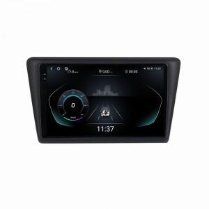 Navigatie dedicata cu Android Skoda Rapid 2011 - 2019, 12GB RAM, Radio GPS Dual Zone, Display 2K QLED 9.5" Touchscreen, Internet Wi-Fi si slot SIM 4G, Bluetooth, MirrorLink, USB, Waze 96313