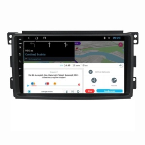 Navigatie dedicata cu Android Smart Fortwo 2007 - 2010, 1GB RAM, Radio GPS Dual Zone, Display HD IPS 9" Touchscreen, Internet Wi-Fi, Bluetooth, MirrorLink, USB 100528593