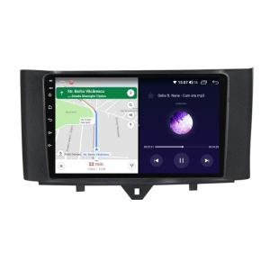 Navigatie dedicata cu Android Smart Fortwo 2011 - 2014, 4GB RAM, Radio GPS Dual Zone, Display HD IPS 9" Touchscreen, Internet Wi-Fi, Bluetooth, MirrorLink, USB - Img 6