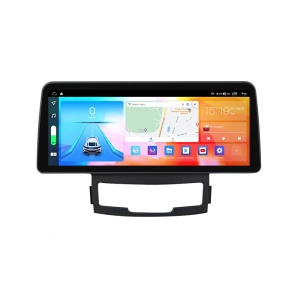 Navigatie dedicata cu Android Ssangyong Korando 2010 - 2013, 8GB RAM, Radio GPS Dual Zone, Display QLED 12.3" Touchscreen, Internet Wi-Fi si slot SIM 4G, Bluetooth, MirrorLink, USB