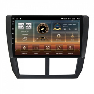 Navigatie dedicata cu Android Subaru Forester 2008 - 2013, 8GB RAM, Radio GPS Dual Zone, Display HD QLED 9" Touchscreen, Internet Wi-Fi si slot SIM 4G, Bluetooth, MirrorLink, USB
