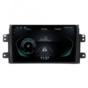 Navigatie dedicata cu Android Suzuki SX4 2006 - 2014, 12GB RAM, Radio GPS Dual Zone, Display 2K QLED 9.5" Touchscreen, Internet Wi-Fi si slot SIM 4G, Bluetooth, MirrorLink, USB, Waze 96193