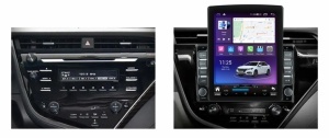 Navigatie dedicata cu Android Toyota Camry 2017 - 2021, 4GB RAM, Radio GPS Dual Zone, Touchscreen IPS 9.7" HD tip Tesla, Internet Wi-Fi si slot SIM 4G, Bluetooth, MirrorLink, USB - Img 2