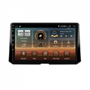 Navigatie dedicata cu Android Toyota Corolla E21 dupa 2019, 8GB RAM, Radio GPS Dual Zone, Display HD QLED 10" Touchscreen, Internet Wi-Fi si slot SIM 4G, Bluetooth, MirrorLink, USB