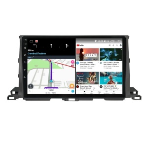 Navigatie dedicata cu Android Toyota Highlander 2013 - 2021, 4GB RAM, Radio GPS Dual Zone, Display HD QLED 10" Touchscreen, Internet Wi-Fi si slot SIM 4G, Bluetooth, MirrorLink, USB 100280403