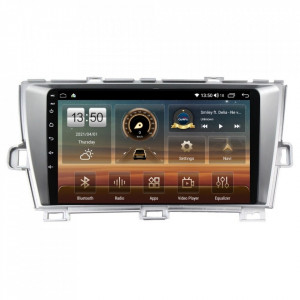 Navigatie dedicata cu Android Toyota Prius 2009 - 2015, 8GB RAM, Radio GPS Dual Zone, Display HD QLED 9" Touchscreen, Internet Wi-Fi si slot SIM 4G, Bluetooth, MirrorLink, USB
